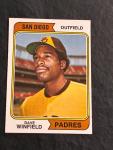 1974 Topps Dave Winfield Rookie Card #456