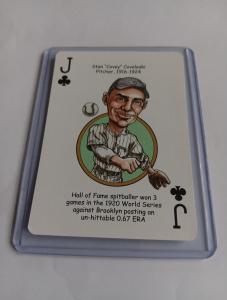 Stan Coveleski Cleveland Indians Baseball Playing Card
