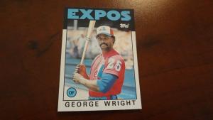 1986 Topps George Wright Baseball Card #128T