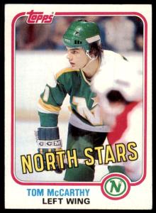 1981-82 Topps Tom McCarthy Hockey Card #108