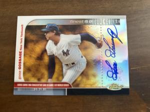 2003 Goose Gossage Topps Finest Auto Card