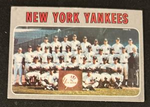 1970 Topps Yankees Team Card Thurman Munson & More