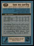 1981-82 Topps Tom McCarthy Hockey Card #108