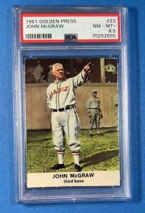 1961 Golden Press Baseball John McGraw PSA 8.5