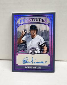 Lou Piniella 2025 Leaf Bronx Legacy Purple Auto