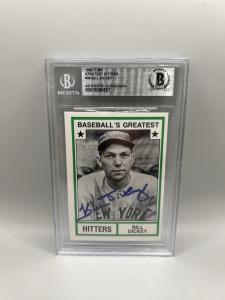 Bill Dickey Signed 1982 TCMA Baseball Card