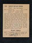 1940 Play Ball Earle Combs Superman Ad Card #124
