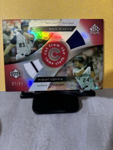 2005 Reflections Mark Teixeira Miguel Cabrera Card