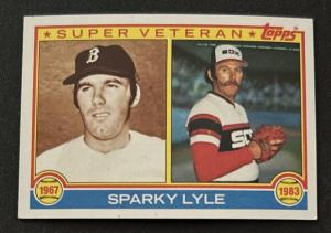 1983 Topps Sparky Lyle Super Veteran Card #694