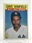 1986 Topps Dave Winfield Baseball Card #717