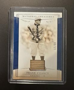 2019 Panini Frank Chance Game Used Bat #17/99
