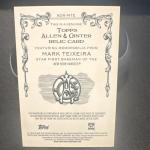 Topps Allen & Ginter Mark Teixeira Relic Card