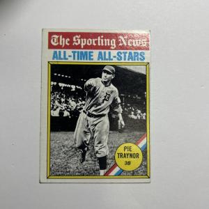 1976 Topps Pie Traynor Baseball Card #343