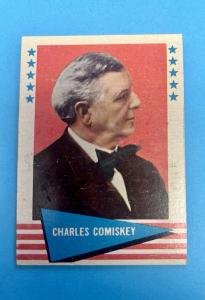 1961 Fleer Charles Comiskey Chicago White Sox Card