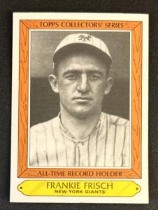 1985 Topps Frankie Frisch Record Holder Card #13