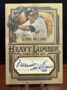 2025 Topps Update Bernie Williams Heavy Lumber Auto