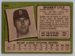 1971 Topps Sparky Lyle Red Sox Card