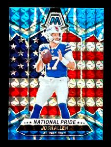 Josh Allen 2024 Panini Mosaic Reactive Blue Card