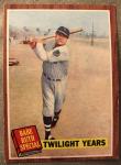 1962 Topps Babe Ruth Twilight Years Baseball Card