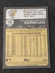 2022 Topps Heritage Clayton Kershaw #725 Chrome