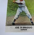 1961 Joe DiMaggio Golden Press Hall of Fame Card