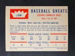 1960 Fleer #34 Sam Rice - Washington Senators