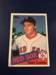 1985 Topps Roger Clemens Rookie Card Boston Red Sox