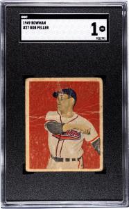 1949 Bowman Bob Feller Baseball Card #27