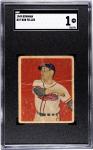 1949 Bowman Bob Feller Baseball Card #27