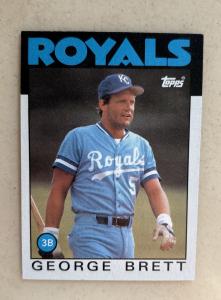 1986 Topps #300 George Brett Royals Card