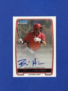 2012 Bowman Chrome Billy Hamilton Autograph Card