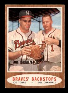 1962 Topps Joe Torre/Del Crandall Braves Card