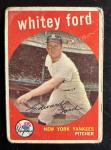 1959 Topps Whitey Ford Baseball Card #430