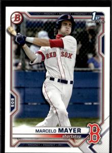 2021 Bowman Draft Marcelo Mayer Red Sox 5 Cards