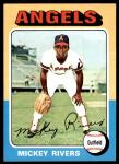 1975 Topps Mickey Rivers Angels Card #164