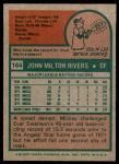 1975 Topps Mickey Rivers Angels Card #164