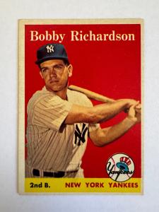 1958 Topps #101 Bobby Richardson Yankees Card