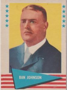 1963 Fleer Ban Johnson Baseball Card #48
