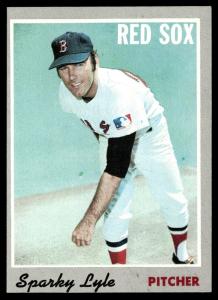 1970 Topps Sparky Lyle Boston Red Sox Card