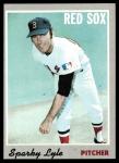 1970 Topps Sparky Lyle Boston Red Sox Card