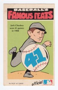 1972 Fleer Jack Chesbro Baseball Card