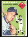 Duke Snider 1954 Topps #32 Brooklyn Dodgers Card