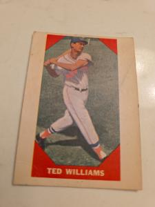 1960 Fleer Ted Williams Baseball Card #72