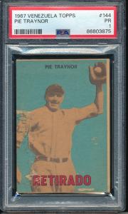 1967 Topps Venezuelan Pie Traynor #144 Card