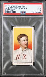 Christy Mathewson T206 Portrait 1909-11 Card