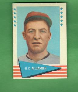 1961 Fleer Baseball Grover Cleveland Alexander Card