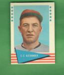 1961 Fleer Baseball Grover Cleveland Alexander Card