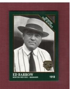 Ed Barrow 1918 Red Sox Megacards Collection