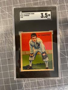 1934-36 Diamond Stars Al Simmons Baseball Card