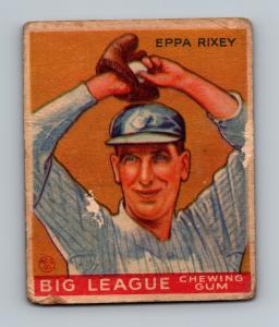 1933 Goudey Eppa Rixey HOF RC Baseball Card
